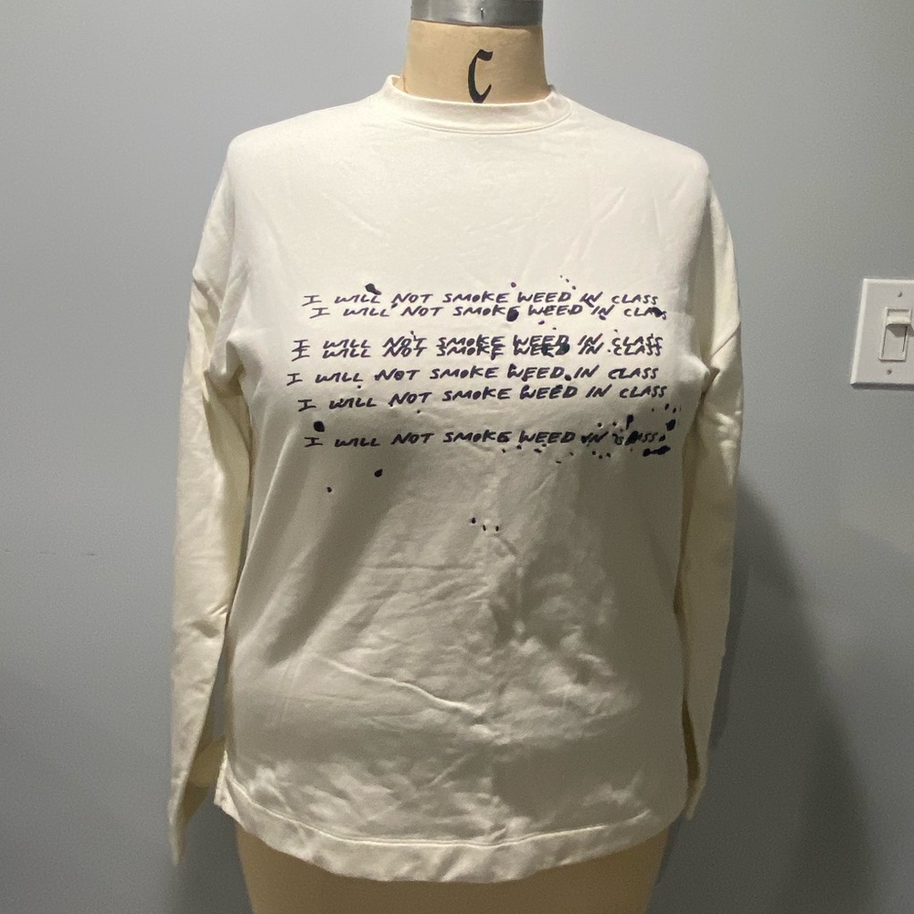 Cream sweatshirt oversized very gently worn Fenty size M/M fits like a XL